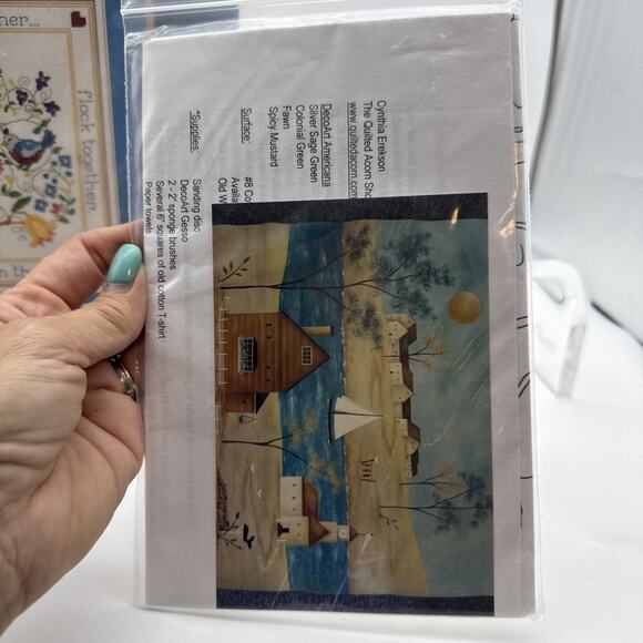 Vtg Sunset 2993 Bird In The Hand Counted Cross Stitch Kit 12”x12” Open Complete+ - Picture 10 of 12